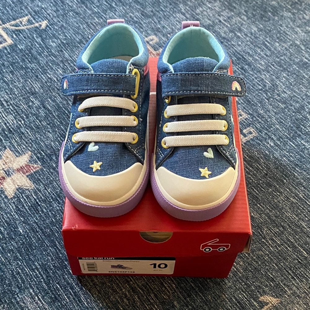 See Kai Run Kristin Chambray/Happy